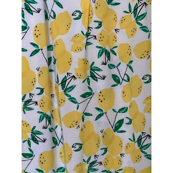 Cupio Sleeveless Lemon Print‎ Dress L/G Novelty Vaction Summer - Picture 6 of 11